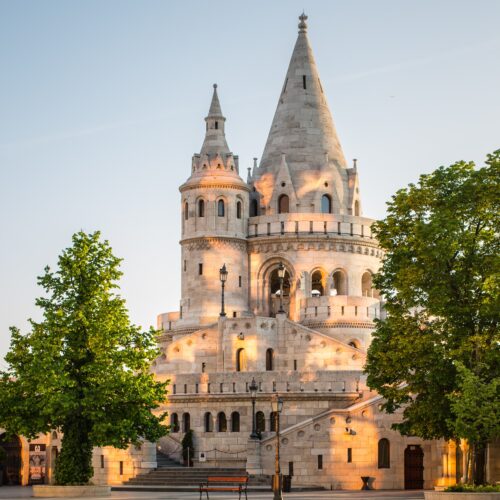 Budapest Fishermans bastion at dawn