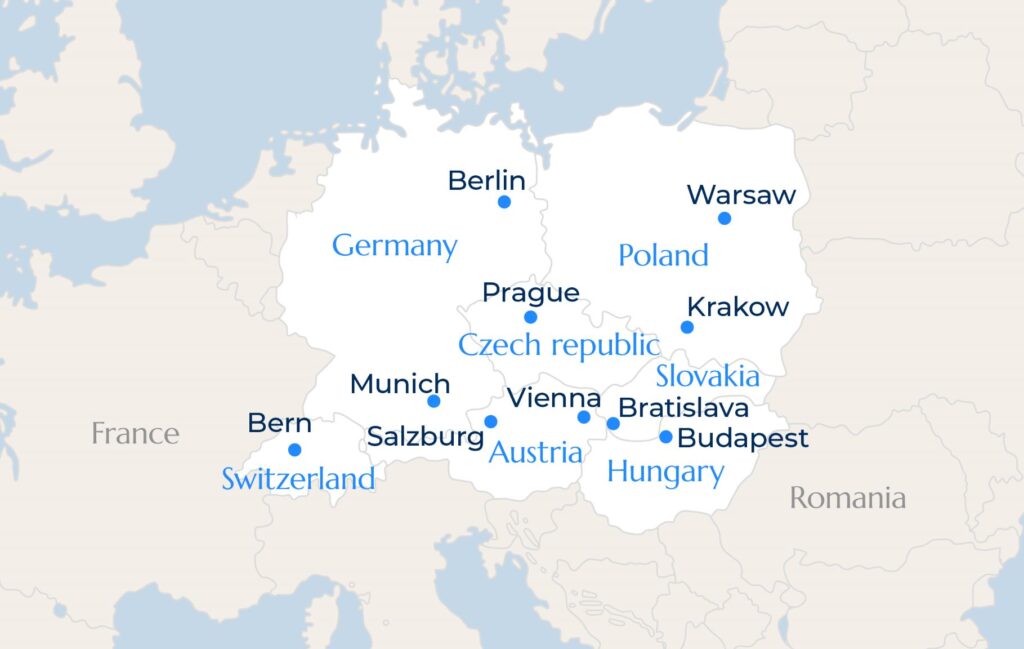 Central Europe 2024 map