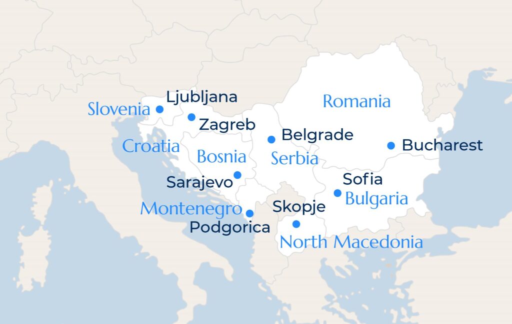 Eastern Europe map 2024