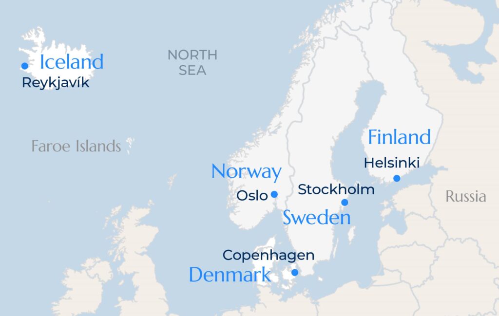 Scandinavia & The Nordics map