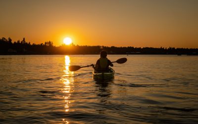 Sweden Midnight sun kayaking